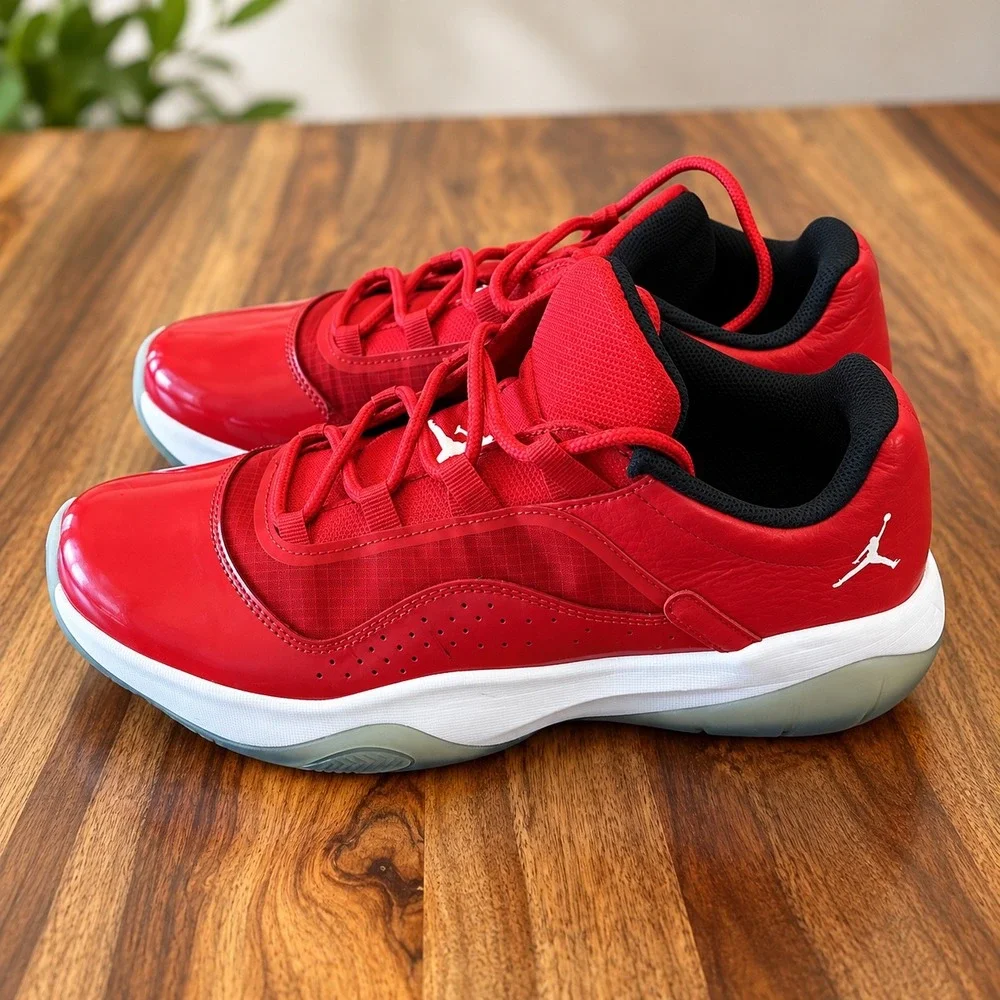 Jordan 11 CMFT Low Gym Red White Black Sneakers DN4180-601 Mens 10